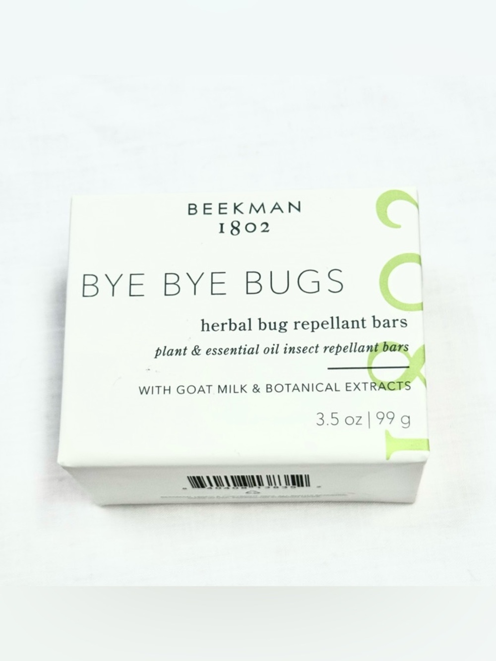 New Beekman 1802 Bye Bye Bugs Herbal Bug Repellant Bar Soap Goat Milk Botanical